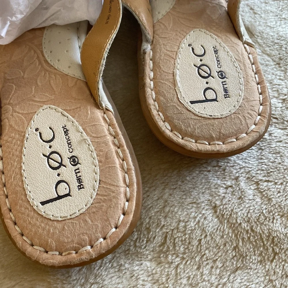 BORN Concept leather slippers/sandals